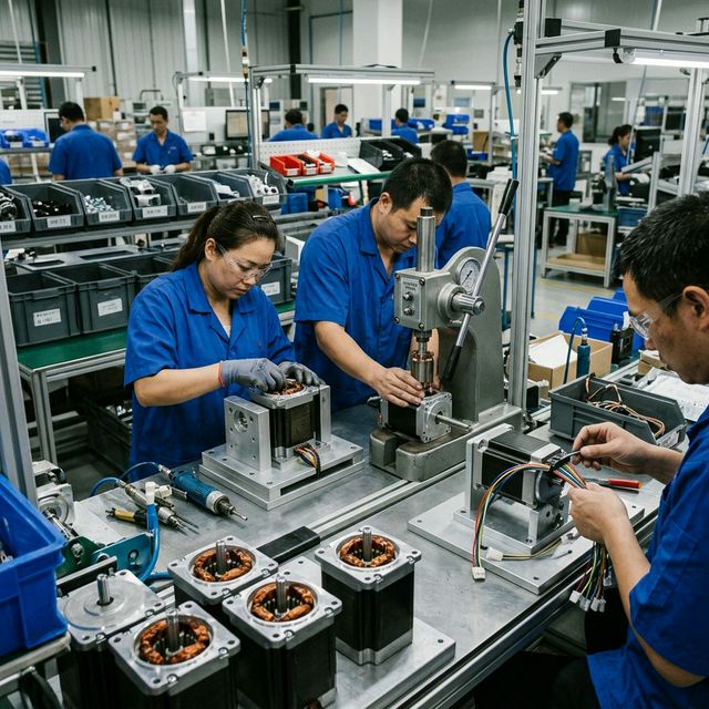 Assembly line - bearing press and wiring