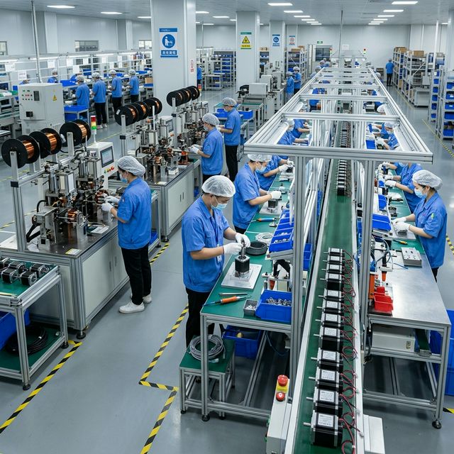 Production line - winding and assembly