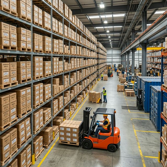 Inventory warehouse and shipping